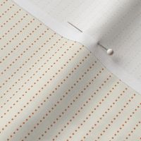 Dotted Lines Orange Dots on Cream Background