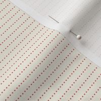 Dotted Lines Red Dots on Cream Background