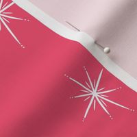 Large - Bright Twinkling Star Bursts on Hot Pink 