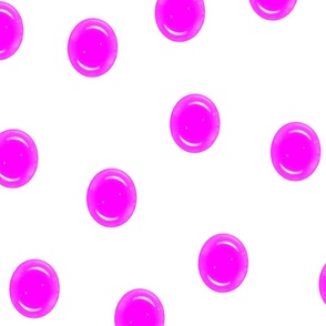 Large Pink bubbles White background