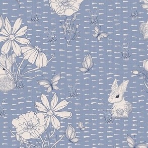 Coney  [ Bunny ] Garden - Denim Blue