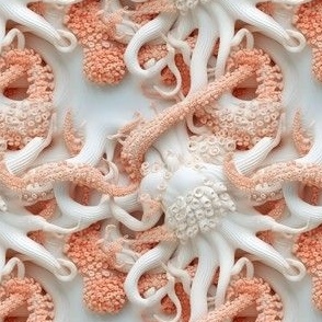 Whimsical Ocean Tenderness: Pastel Octopus Home Decor