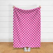 Barbie Pink diagonal vintage checkers