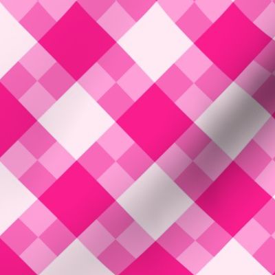 Barbie Pink diagonal vintage checkers