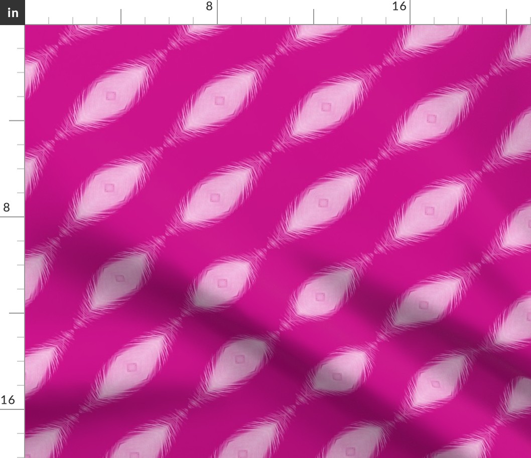 Magenta Diagonal Feathers  / small