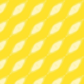Yellow Diagonal Feathers / small