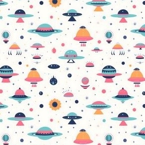 Whimsical UFO Dreams: Pastel Colors Home Decor