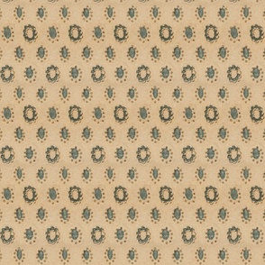 staggered pattern of dotted ovals 