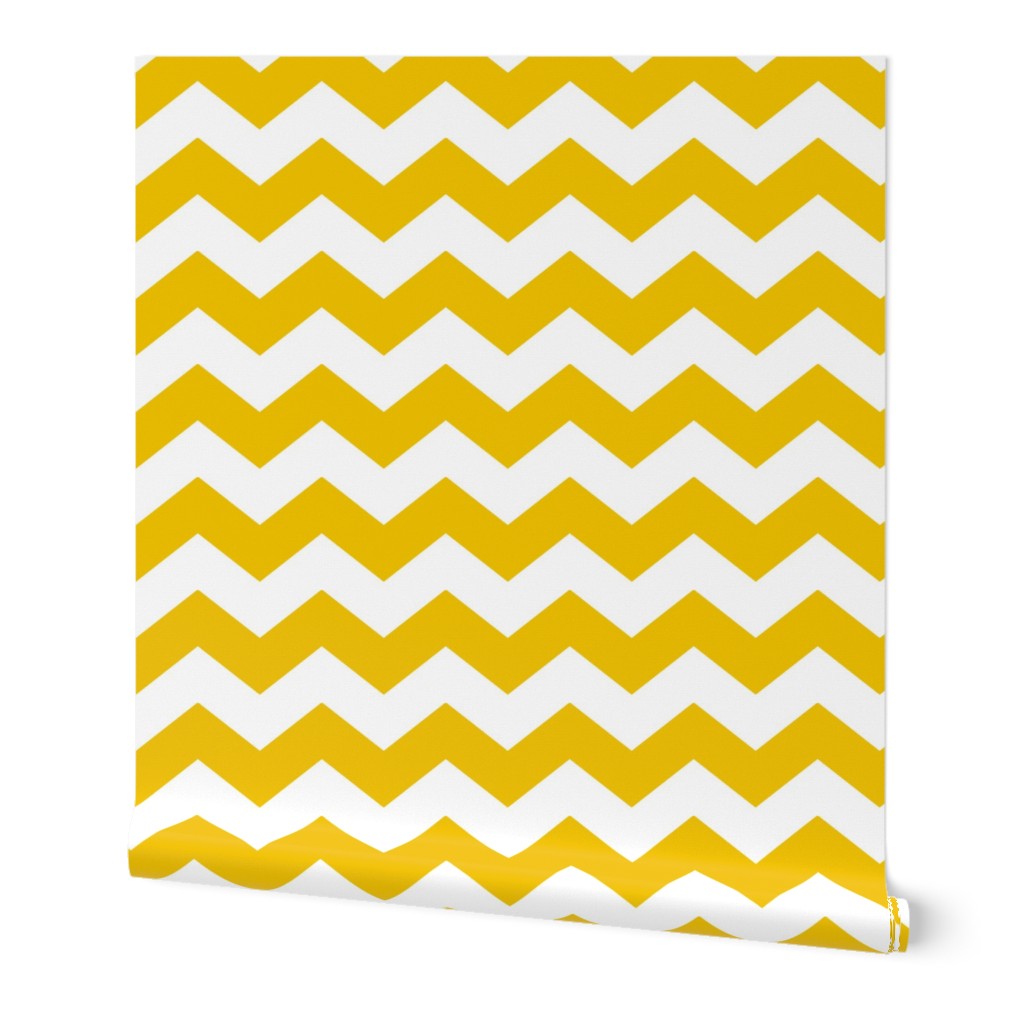 chevron lg mustard yellow