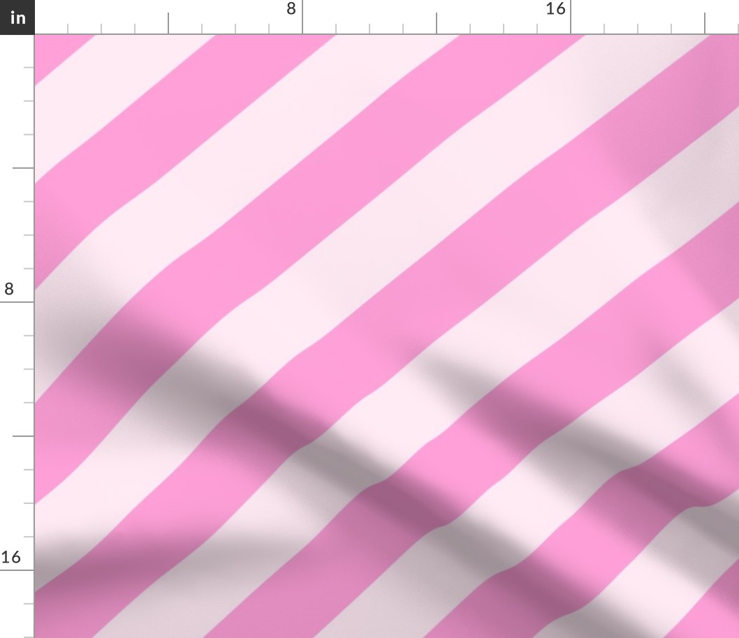 Barbie Pink diagonal stripes large
