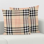 Graceful Bur-berry Tradition Plaid - Camel-Red-Black