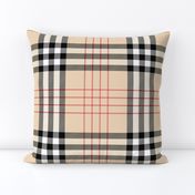 Graceful Bur-berry Tradition Plaid - Camel-Red-Black