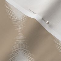 Taupe diagonal feathers/ small