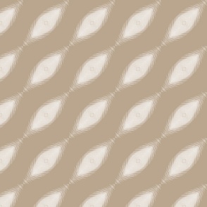 Taupe diagonal feathers/ small