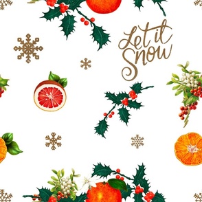Christmas art,festive,fruits,mistletoe art