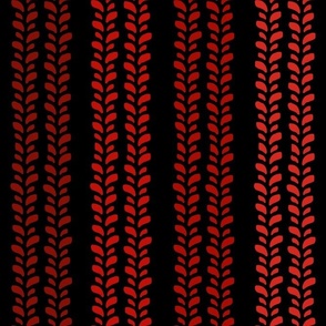 Large Scale 4x4 Adventures Vertical Stripes  Off Road Jeep Vehicle Tire Tracks Coordinate in Red and Black