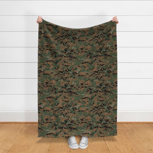 Marine MARPAT Digital Woodland Camo Fabric | Spoonflower