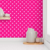 Barbie Magenta Pink polka dots