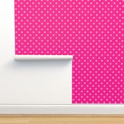 Barbie Magenta Pink polka dots