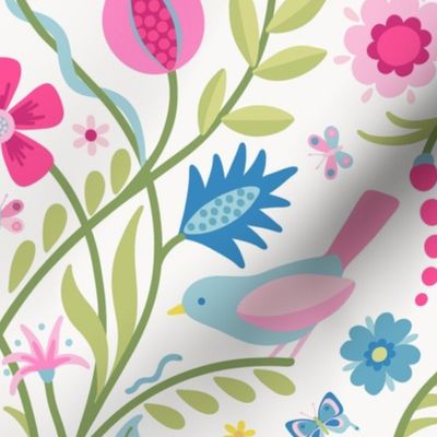 My favourite things vintage pink large 24 wallpaper scale by Pippa Shaw