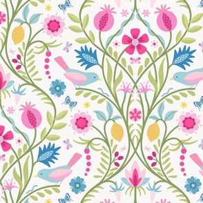 My favourite things vintage pink large 24 wallpaper scale by Pippa Shaw