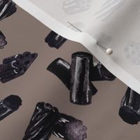 Black Licorice Bits on Sepia