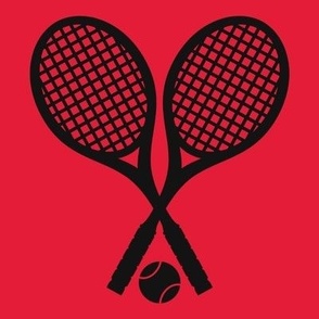 Tennis, Tennis Player, High School Tennis, College Tennis, Girls Tennis, Boys Tennis, Mens Tennis, School Spirit, Scarlet Red & Black