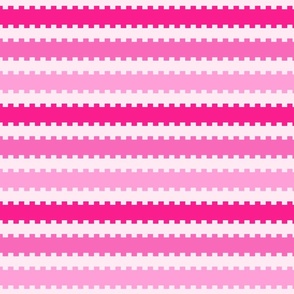 Barbie Pink horizontal stripes