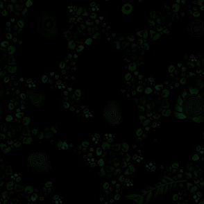 Black and Dark Green Batik Look Blender 