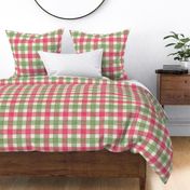 Christmas Gingham - Large - with texture