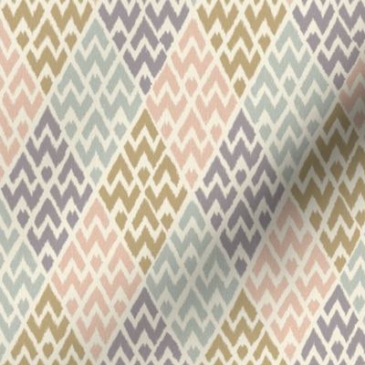 Diamond ikat geo pastel small