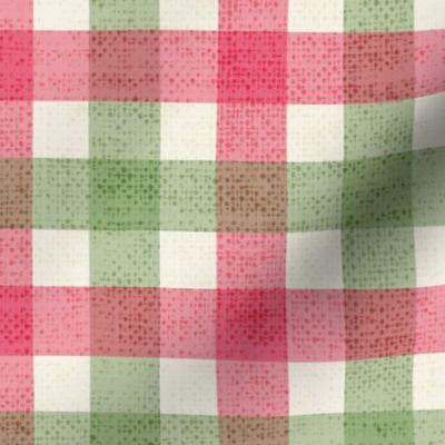 Christmas Gingham - Small - with Texture