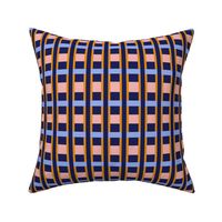 Masculine Plaid Rustic Cabin Blue Pink Yellow Navy Geometric Stripes Medium Scale