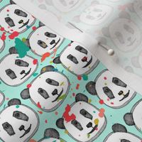 splatter pop panda cookies mint tiny