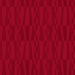 Abstract Vintage Geometric in red
