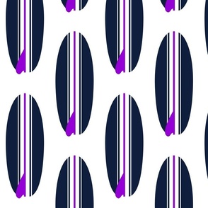 NAVY BLUE AND PURPLE CLASSIC SURFBOARDS -LARGE SIZE