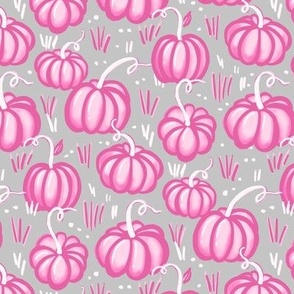 Pink and Gray Pumpkin Patch
