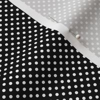 mini polka dots 2 white on black