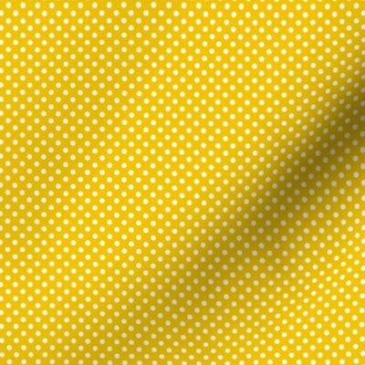 mini polka dots 2 mustard yellow