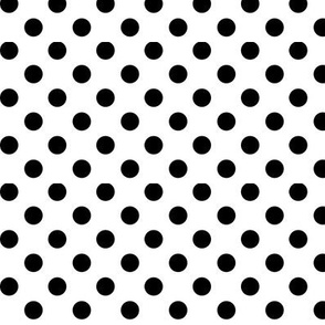 polka dots black
