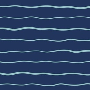 Blue Wavy Ocean Waves