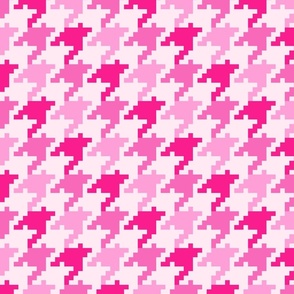 Barbie Pink houndstooth