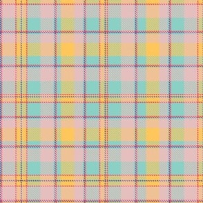 Scottish tartan yellow