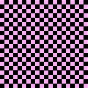 Pink and black checkered 