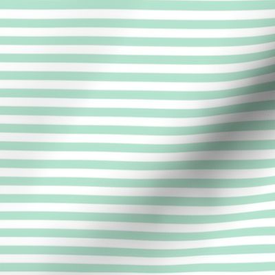 mint green stripes .25"