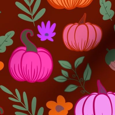 Fall pumpkins - redwood