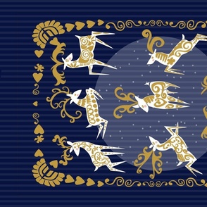 EightTinyReindeerTeatowel