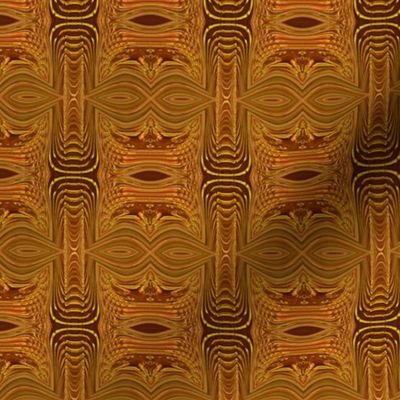 6 Inch 150DPI_Basic Repeat_Golden Abstract Geometric Design