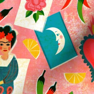 viva la vida Frida Mexico // warm pink // medium