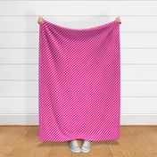 Small stripes diagonal Barbie Magenta Pink